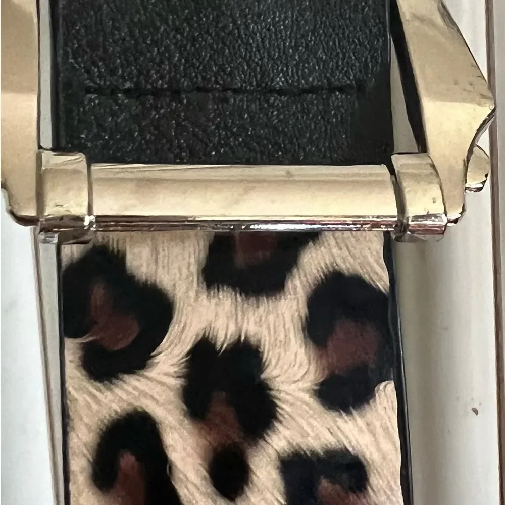 Leopard-Print Velvet Belt For Women (43 Inches